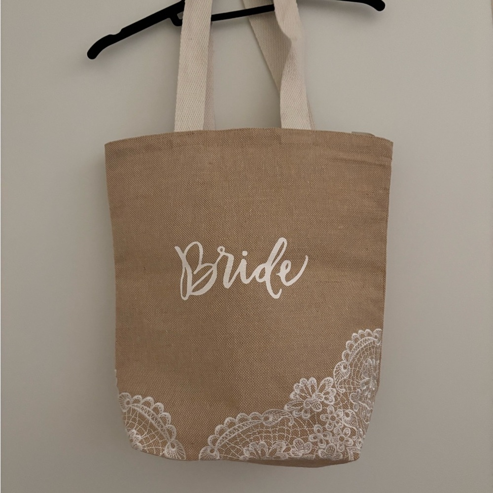 NWOT Bride Tan Jute Tote Bag